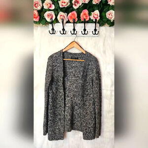 Jones New York Classic Open Knit Oversized Cardigan